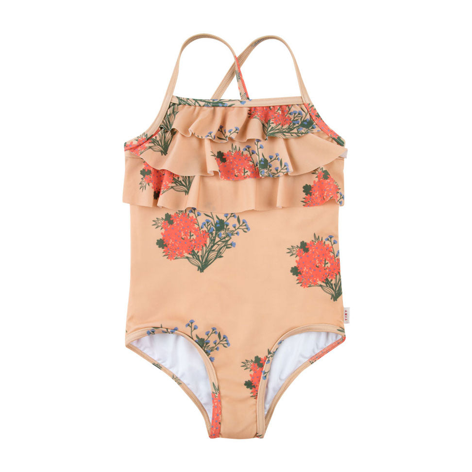 Tiny Cottons swim Tiny Cottons Toffee Flowers Swimsuit