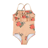 Tiny Cottons swim Tiny Cottons Toffee Flowers Swimsuit