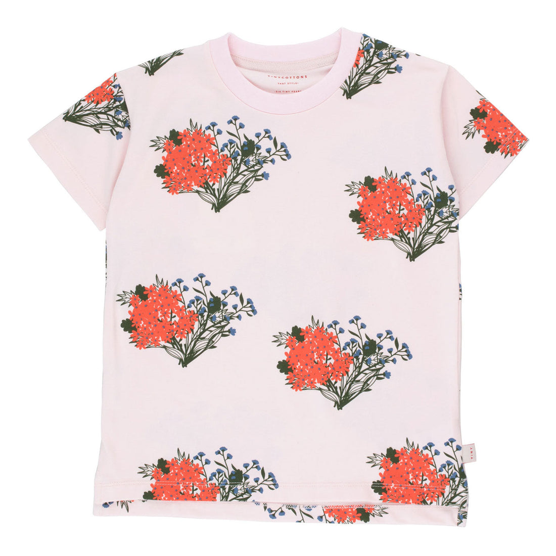 Tiny Cottons tees Tiny Cottons Light Pink Flowers Tee