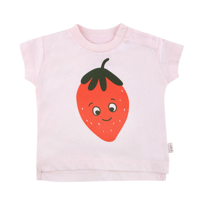 Tiny Cottons tees Tiny Cottons Light Pink Strawberry Baby Tee