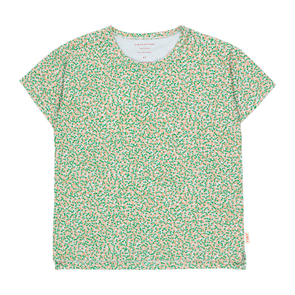 Tiny Cottons tees Tiny Cottons Pale Blue/Light Papaya Meadow Tee