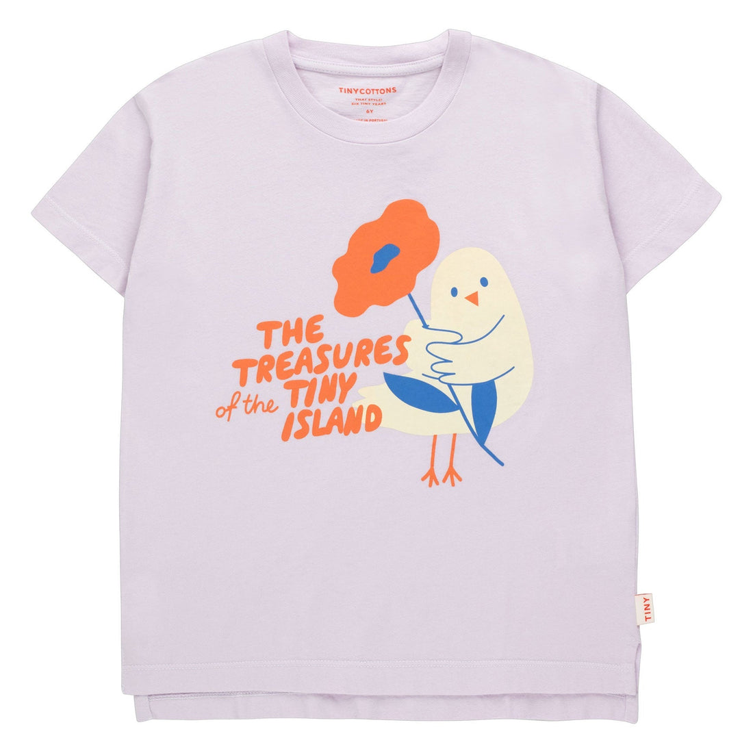 Tiny Cottons tees Tiny Cottons Pastel Lilac/Summer Red Tiny Treasures Tee