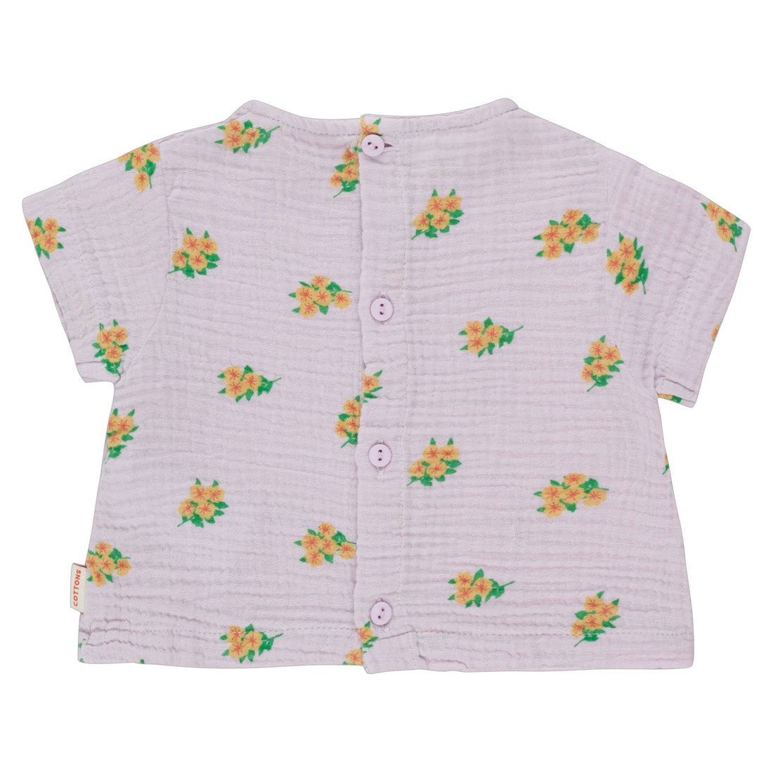 Tiny Cottons tees Tiny Cottons Pastel Lilac/Yellow Flowers Baby Shirt
