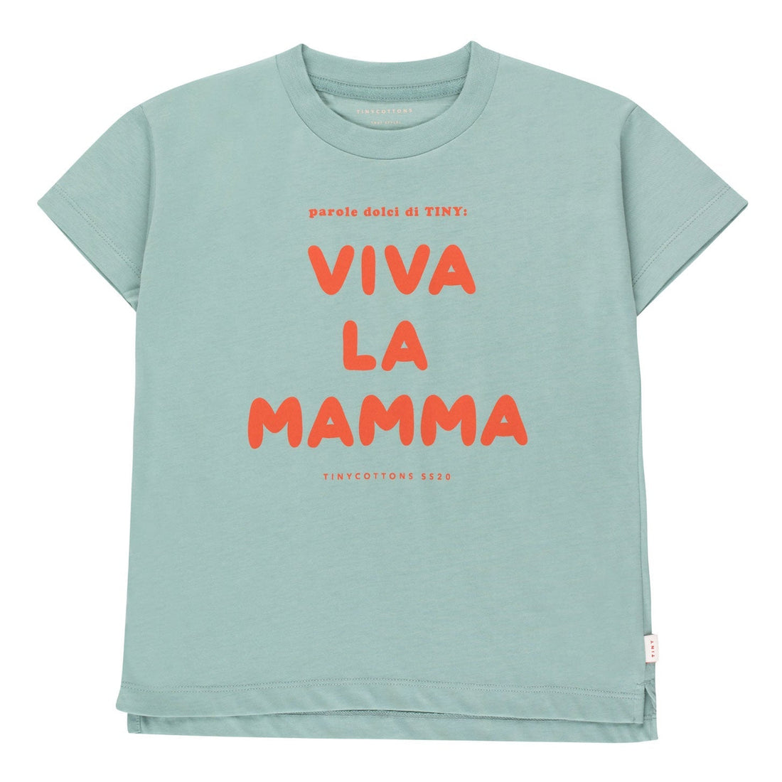 Tiny Cottons tees Tiny Cottons Sea Green Viva La Mamma Tee