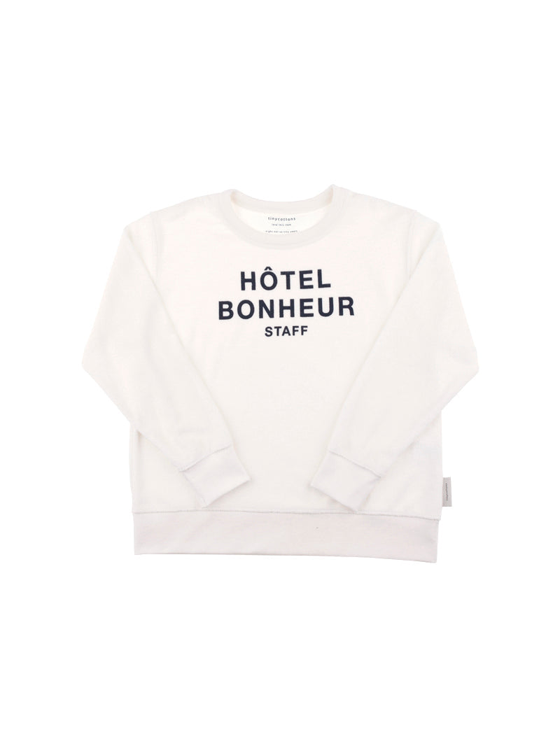 Tiny Cottons tops and tees Tiny Cottons Hotel Bonheur Staff Towel Sweatshirt
