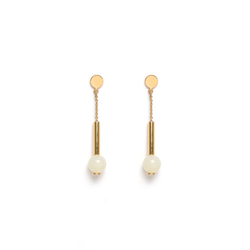 titlee accessories OS titlee Ferris Earrings - White