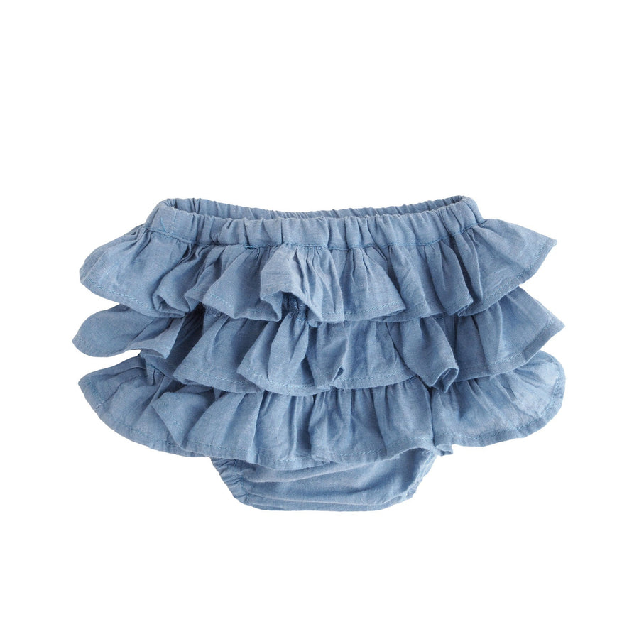 Tocoto Vintage bloomers Tocoto Vintage Blue Ruffle Bloomers