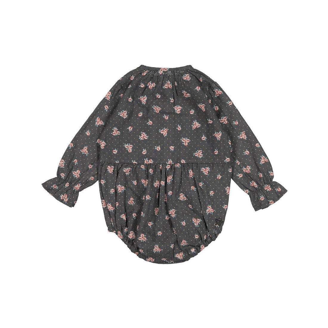 Tocoto Vintage bodysuits Tocoto Vintage Dark Brown Flower Body
