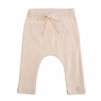 Tocoto Vintage bottoms Tocoto Vintage Off-White Baby Ribbed Leggings Organic Cotton