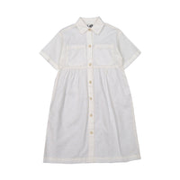 Tocoto Vintage dresses Tocoto Vintage Cream Midi Shirt Dress