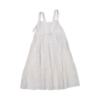 Tocoto Vintage dresses Tocoto Vintage Cream Tiered Long Dress
