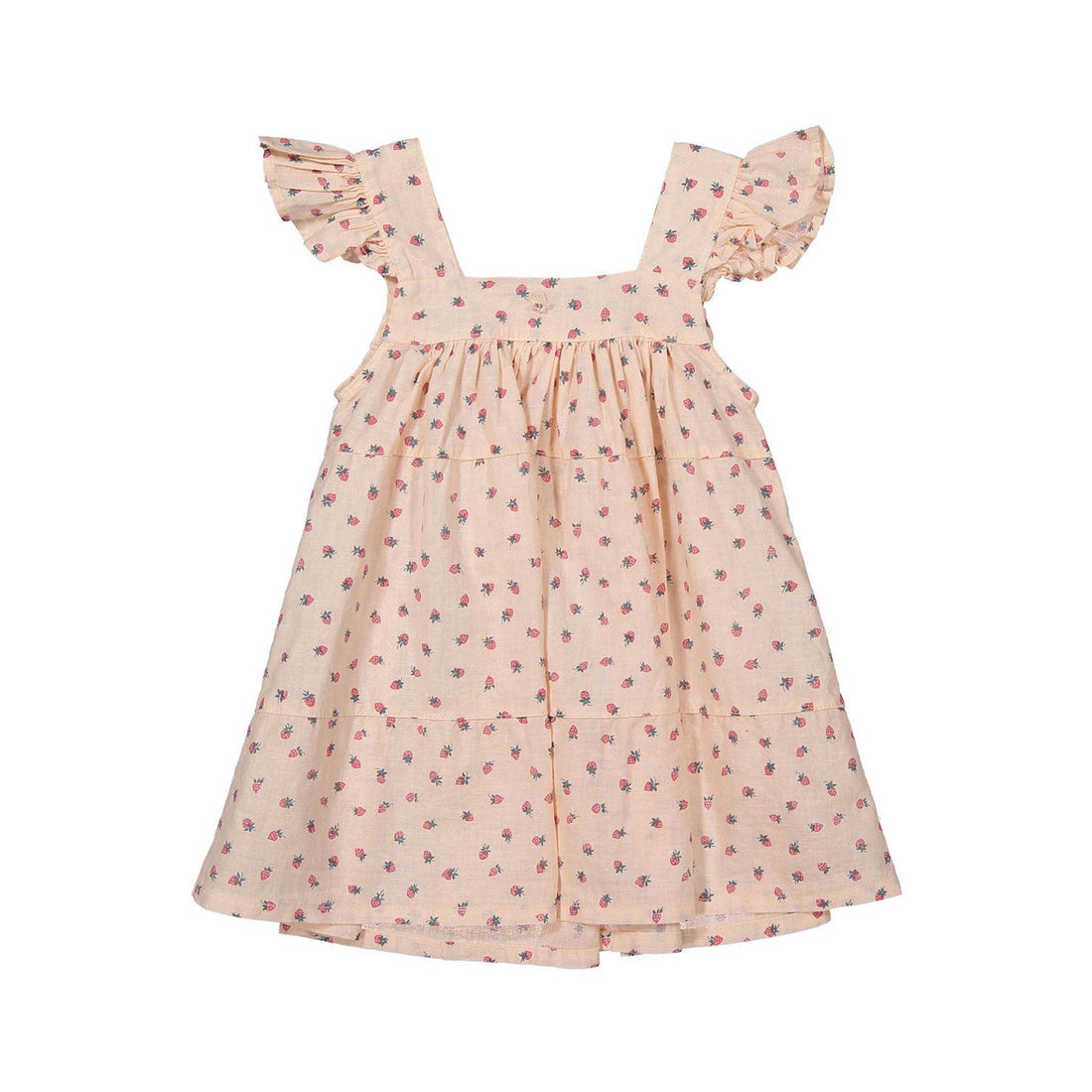 Tocoto Vintage dresses Tocoto Vintage Salmon Strawberry Baby Dress