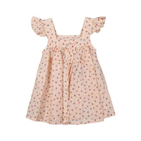 Tocoto Vintage dresses Tocoto Vintage Salmon Strawberry Baby Dress