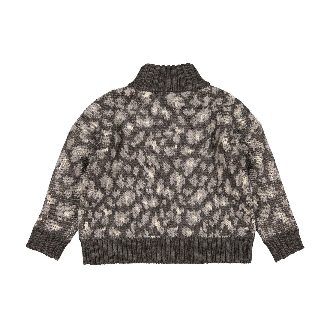 Tocoto Vintage knitwear Tocoto Vintage Dark Brown Animal Print Sweater