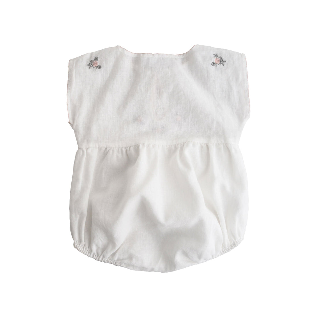 Tocoto Vintage Rompers and Bodysuits Tocoto Vintage White Embroidered Romper