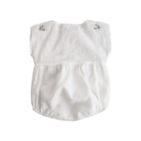 Tocoto Vintage Rompers and Bodysuits Tocoto Vintage White Embroidered Romper