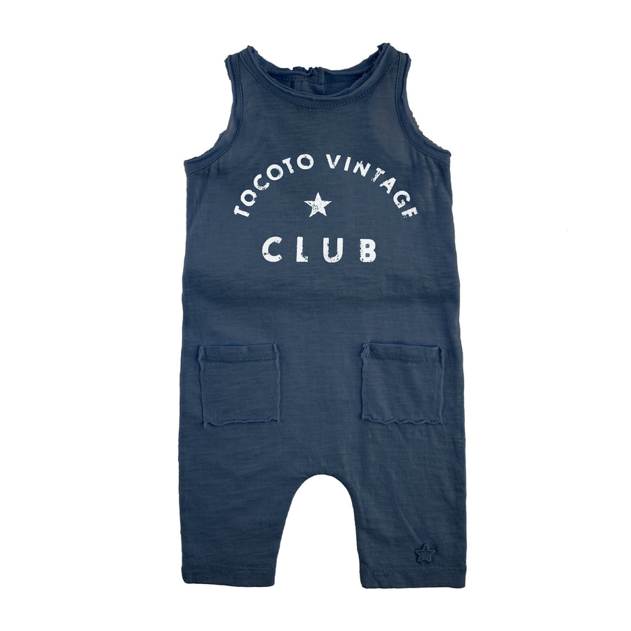 Tocoto Vintage rompers Tocoto Vintage Blue Baby Romper