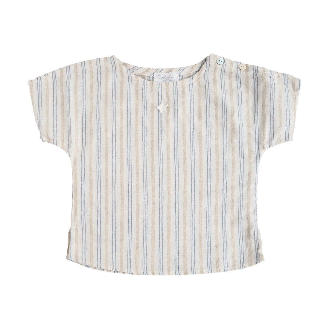 Tocoto Vintage shirts Tocoto Vintage Blue Stripe Baby Tunic
