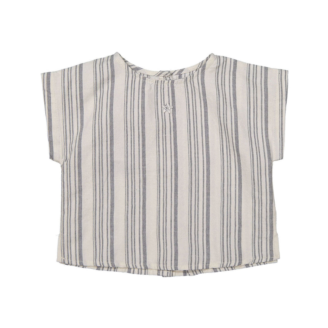 Tocoto Vintage shirts Tocoto Vintage Grey Striped Baby Shirt