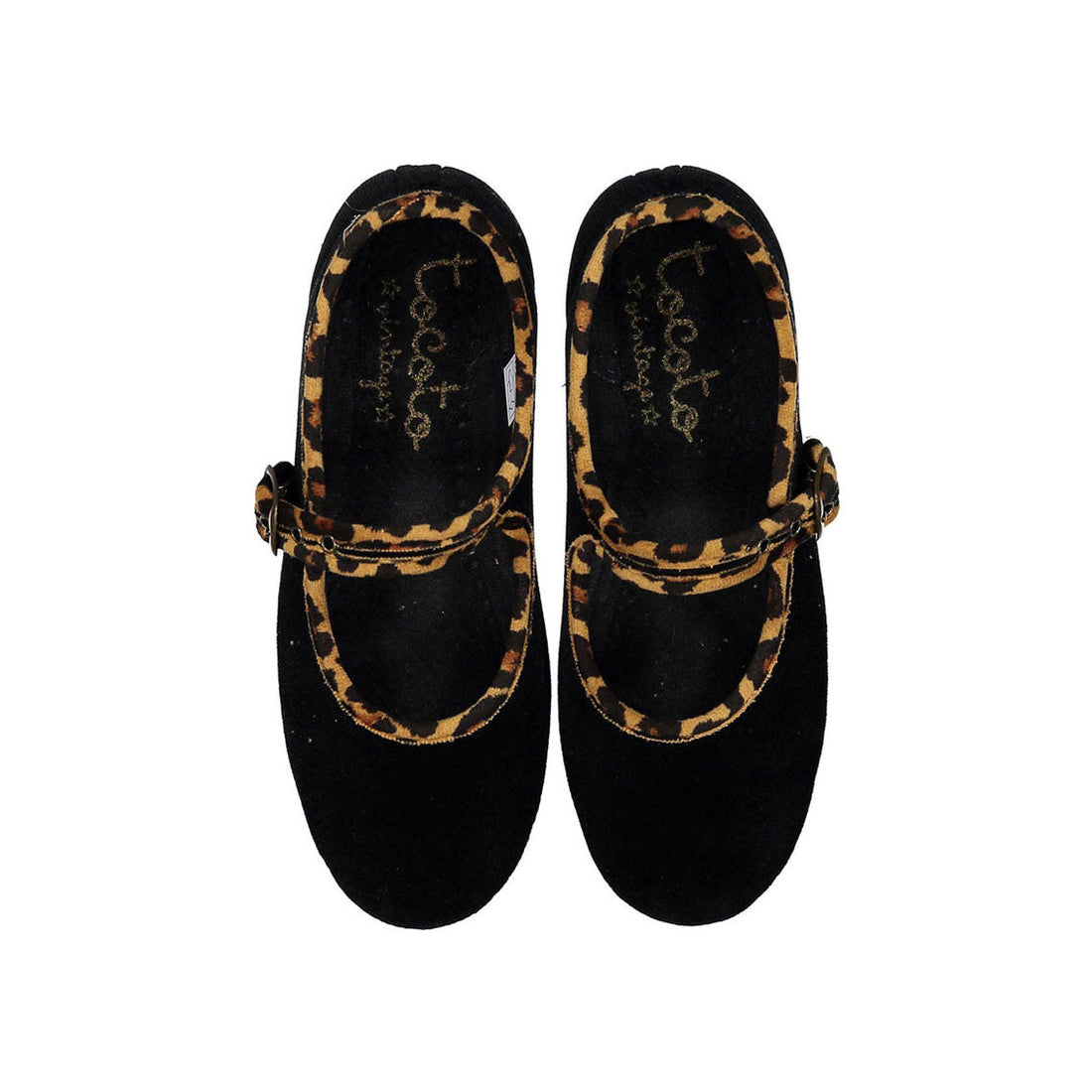 Tocoto Vintage shoes Tocoto Vintage Black Velvet Mary Janes
