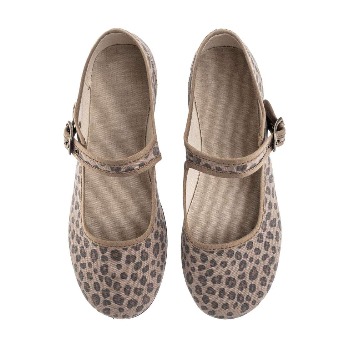 Tocoto Vintage shoes Tocoto Vintage Brown Animal Print Mary-Janes