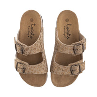 Tocoto Vintage shoes Tocoto Vintage Brown Animal Sandals