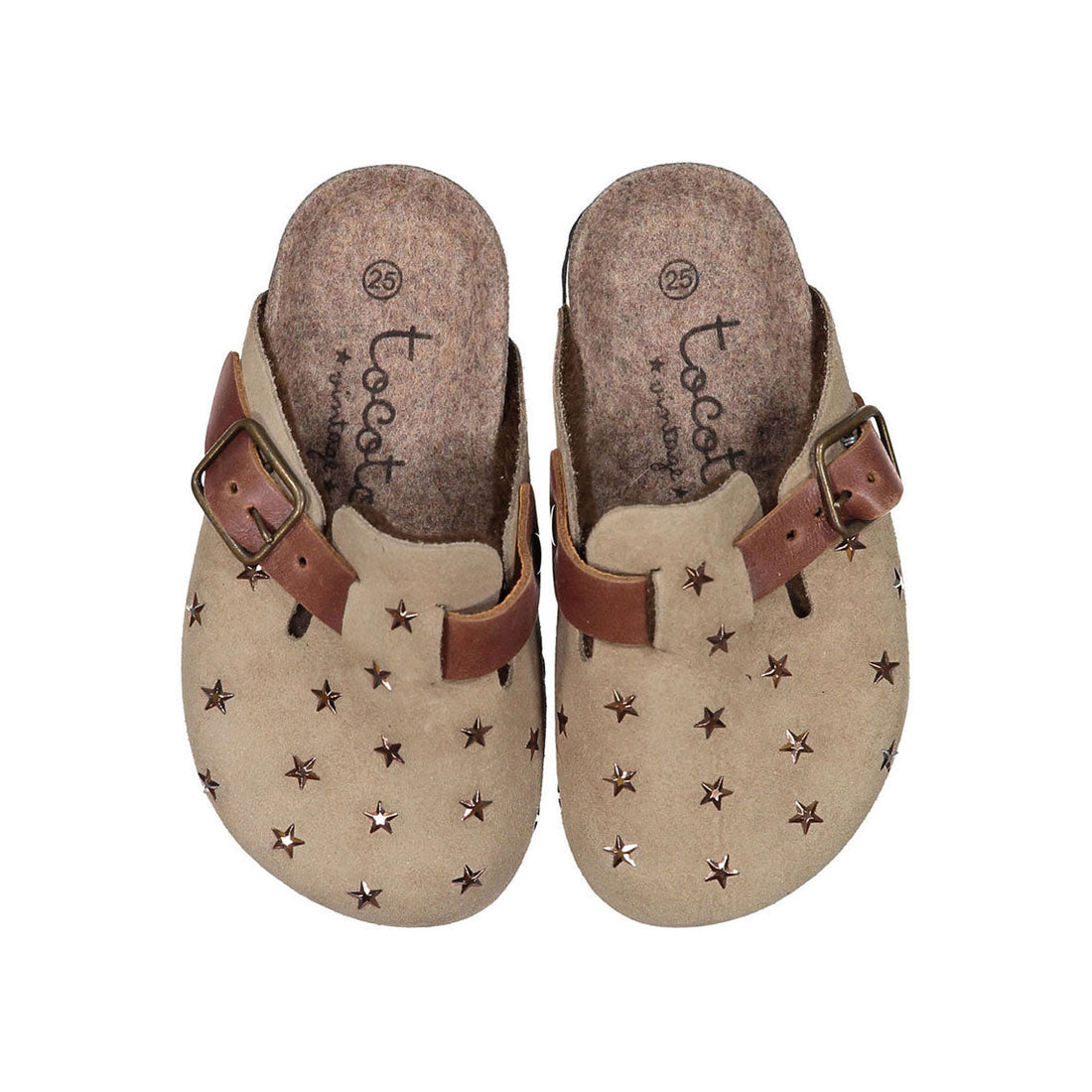 Tocoto Vintage Brown Suede Bio Clogs