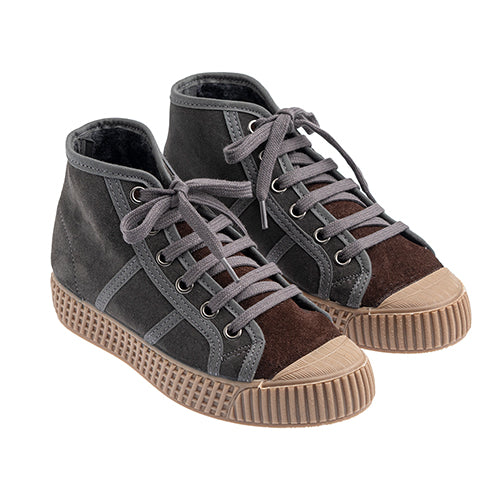 Tocoto Vintage shoes Tocoto Vintage Dark Grey Suede Boot Sneakers