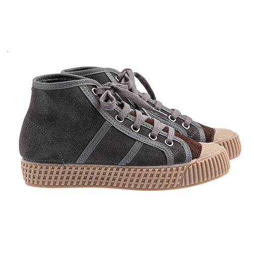 Tocoto Vintage shoes Tocoto Vintage Dark Grey Suede Boot Sneakers