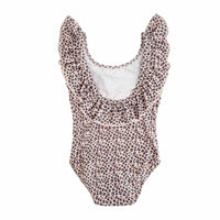 Tocoto Vintage swim Tocoto Vintage Brown Animal Print Swimsuit