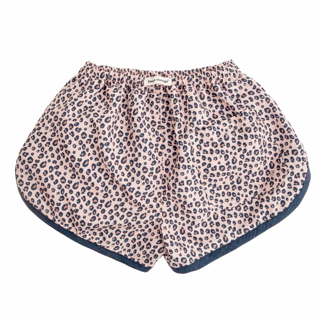 Tocoto Vintage swim Tocoto Vintage Brown Swimwear Boy Shorts Animal Print