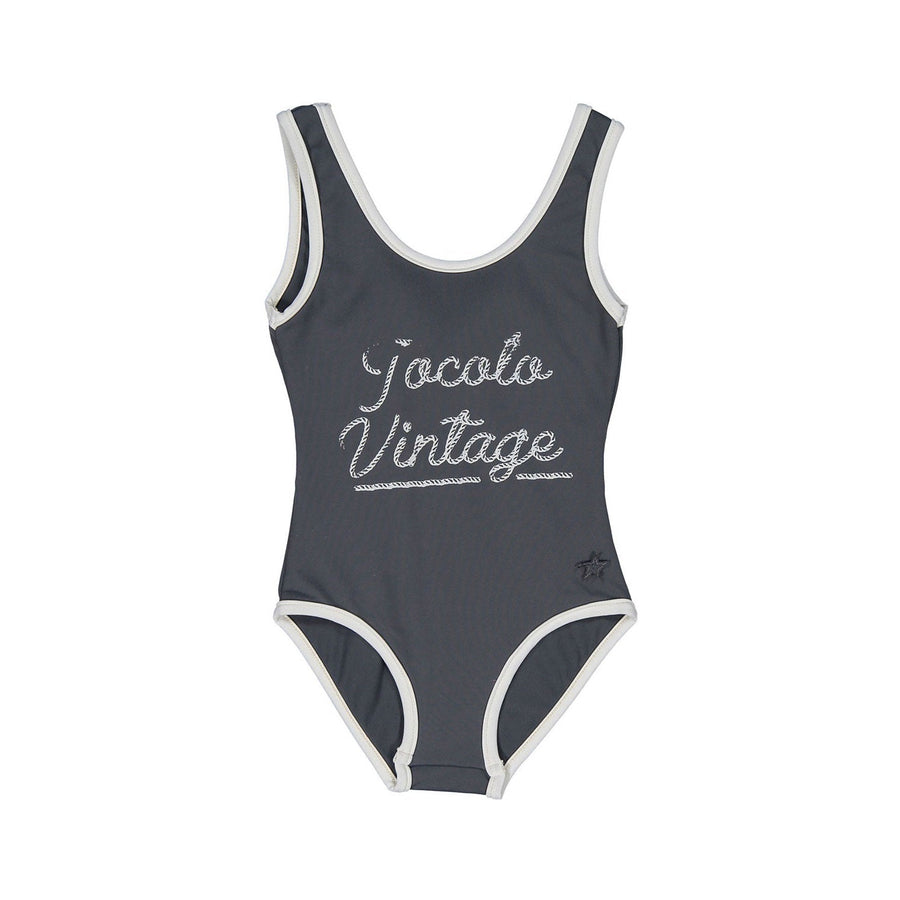 Tocoto Vintage swim Tocoto Vintage Grey Logo Swimsuit