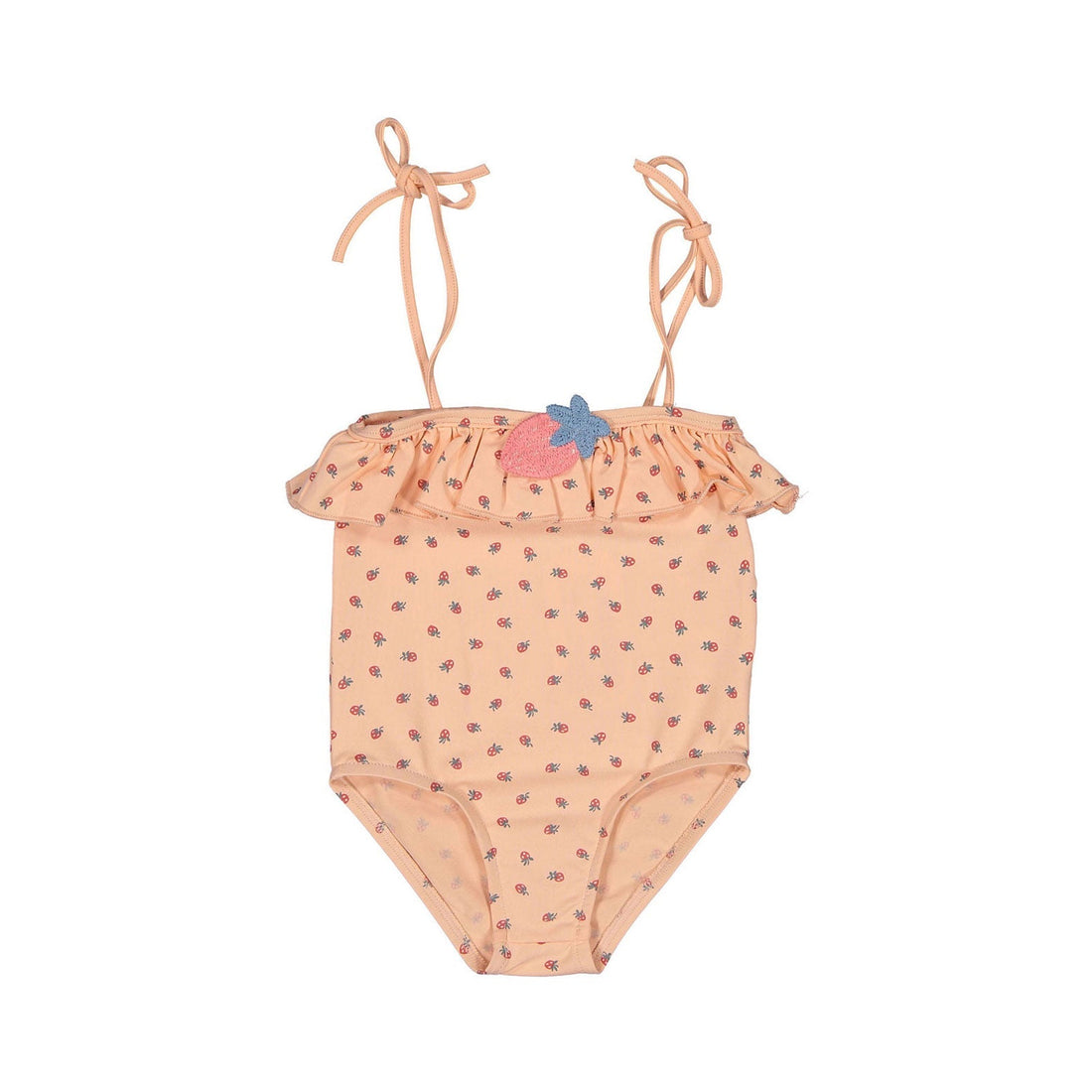 Tocoto Vintage swim Tocoto Vintage Salmon Strawberry Baby Swimsuit