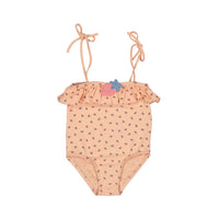 Tocoto Vintage swim Tocoto Vintage Salmon Strawberry Baby Swimsuit