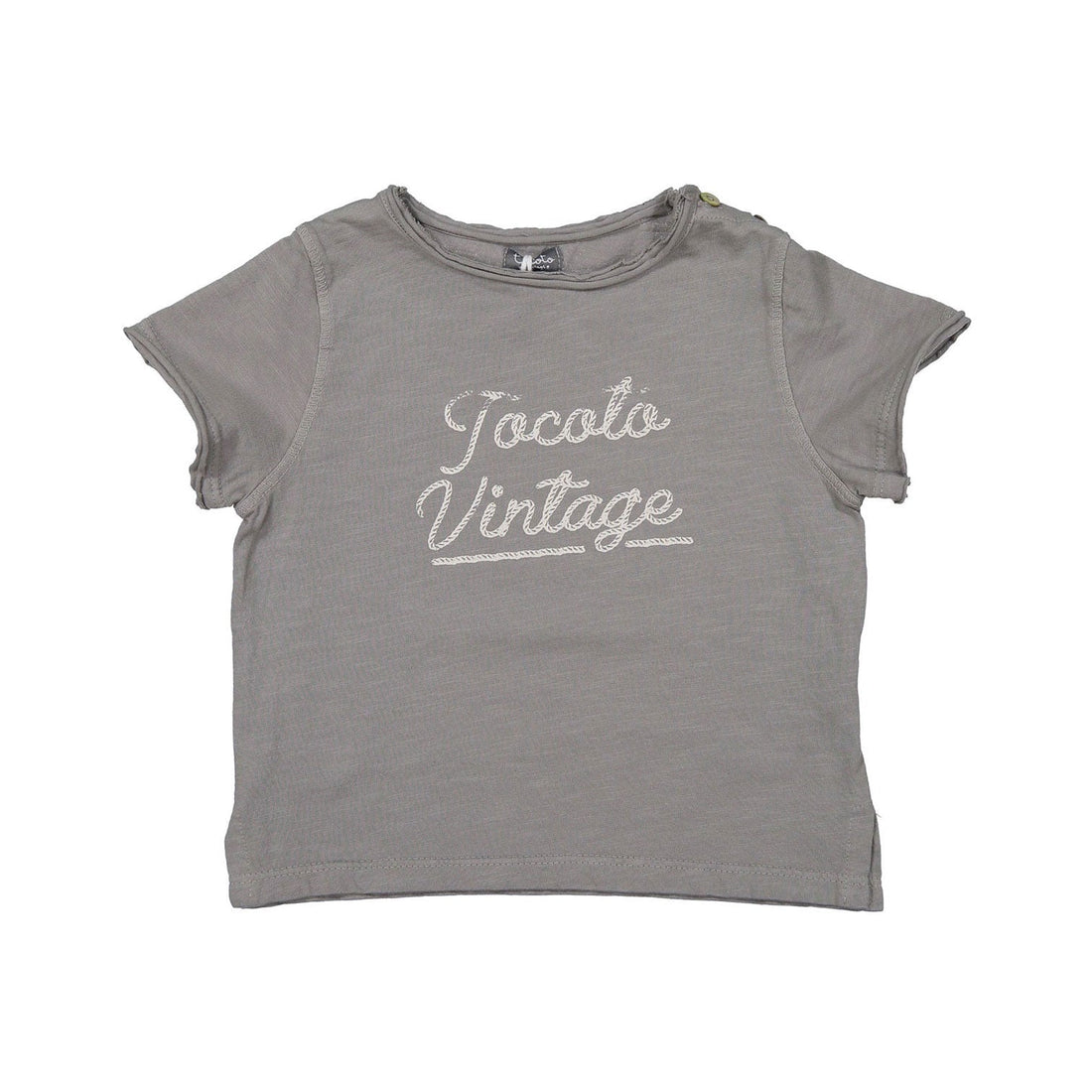 Tocoto Vintage tees 12m Tocoto Vintage Grey Logo T-shirt