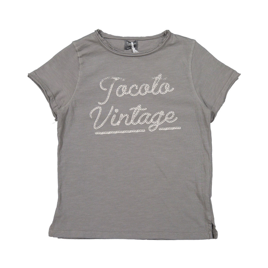 Tocoto Vintage tees 4 Tocoto Vintage Grey Logo T-shirt