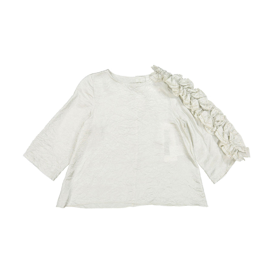 Touriste blouses Touriste Silver Ruffle Sleeve Blouse