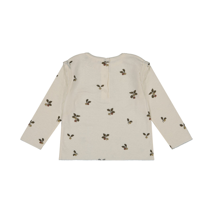 Studio Boheme Off White Plums Print Lala T-Shirt