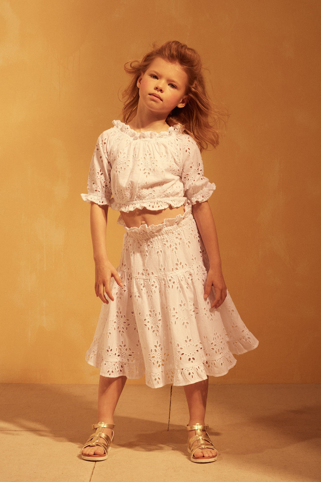 Tuchinda blouses Tuchinda White Eyelet Bonita Top