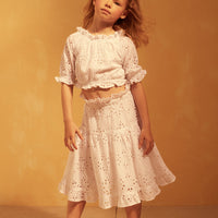 Tuchinda blouses Tuchinda White Eyelet Bonita Top
