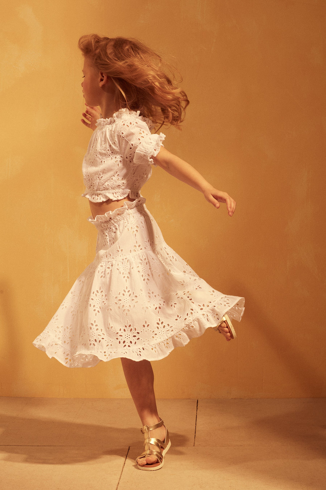 Tuchinda blouses Tuchinda White Eyelet Bonita Top