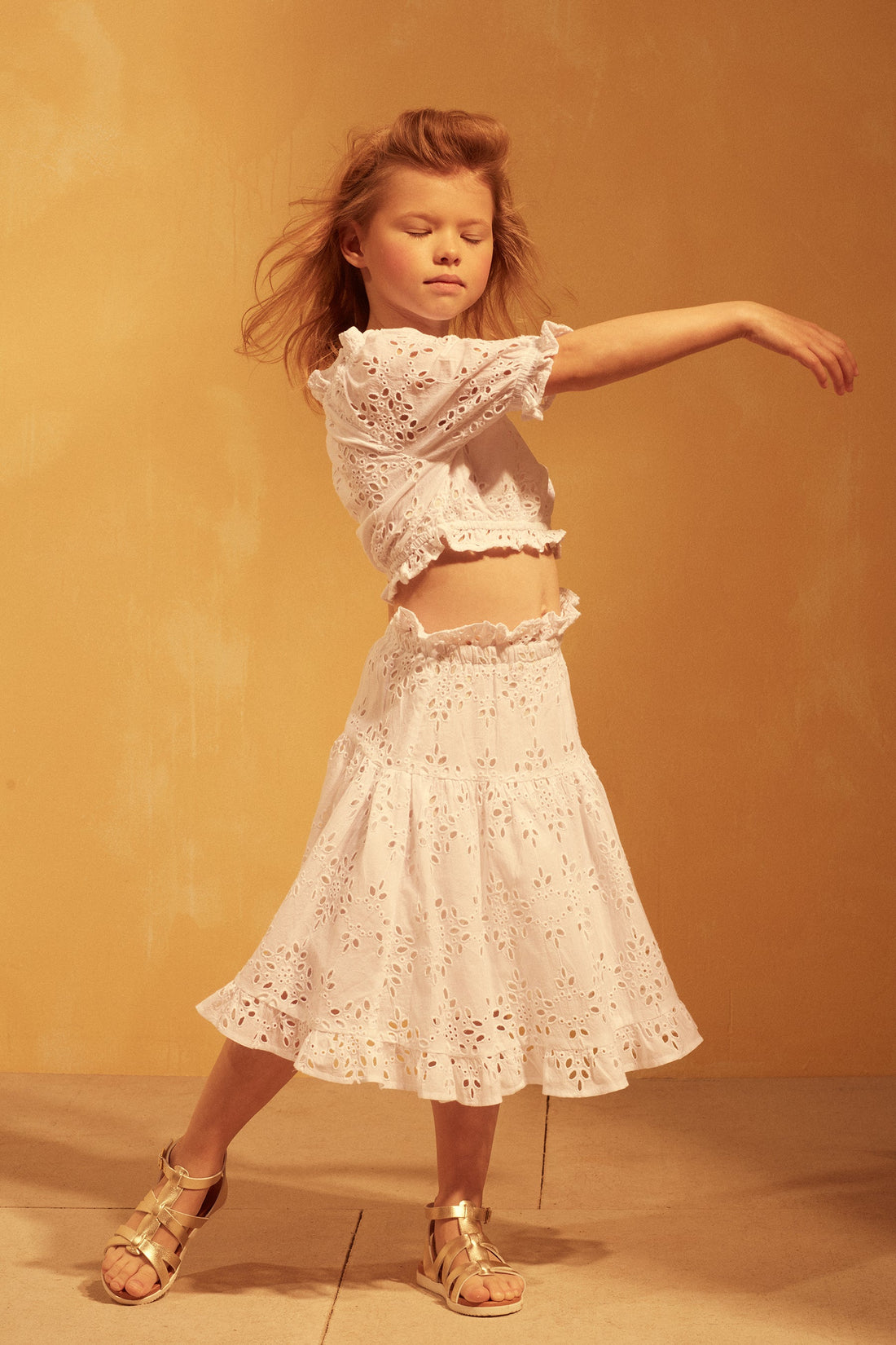 Tuchinda blouses Tuchinda White Eyelet Bonita Top