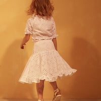 Tuchinda blouses Tuchinda White Eyelet Bonita Top