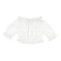Tuchinda blouses Tuchinda White Eyelet Bonita Top
