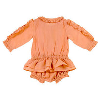 Tuchinda Rompers and Bodysuits Tuchinda Peach Elisabetta Playsuit