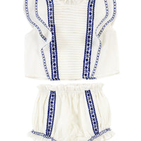 Tuchinda sets Tuchinda White Embroidered Reia Set