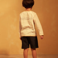 Tuchinda shirts Tuchinda Off White Print Oden Tunic