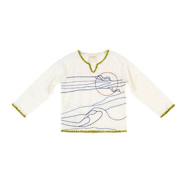 Tuchinda shirts Tuchinda Off White Print Oden Tunic