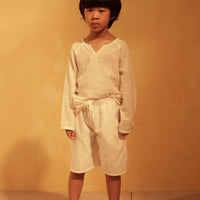 Tuchinda shirts Tuchinda White Oden Tunic