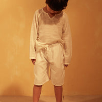 Tuchinda shirts Tuchinda White Oden Tunic